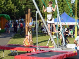 Bungee trampolína 4v1 na akci