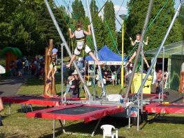 Bungee trampolína 4v1 na akci